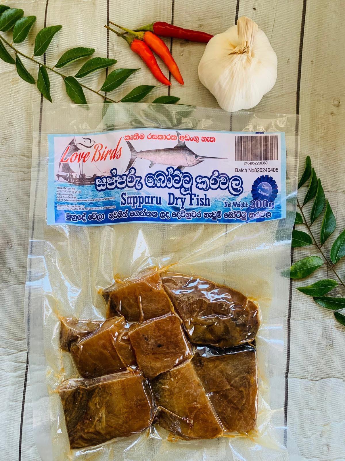 love Birds Sapparu Dry Fish (සප්පරු) 300g